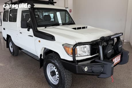 White 2018 Toyota Landcruiser Workmate (4X4) 2 Seat
