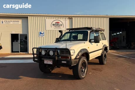 White 1995 Toyota Landcruiser Wagon Dx (4X4)