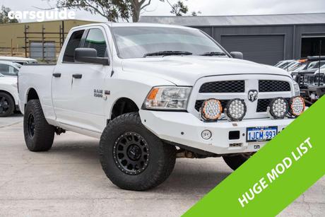 White 2022 RAM 1500 Crew Cab Utility Express
