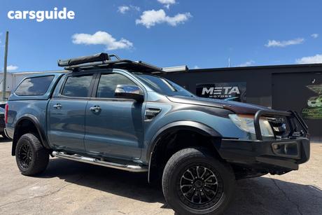 Blue 2013 Ford Ranger Dual Cab Utility Xlt 3.2 (4X4)