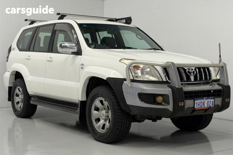 White 2007 Toyota Landcruiser Prado Wagon Gx (4X4)
