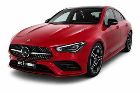 Red 2021 Mercedes-Benz CLA250 Coupe 4Matic