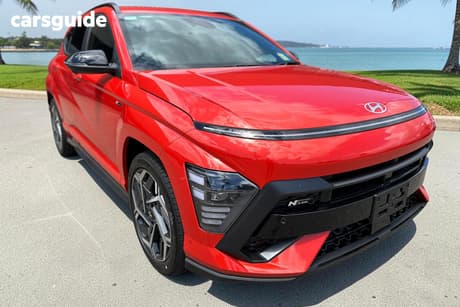 Orange 2026 Hyundai Kona Wagon Hybrid Elite N Line
