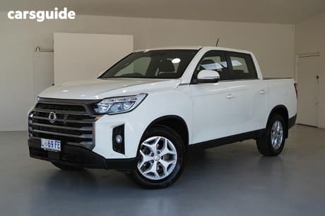 White 2023 Ssangyong Musso Crew Cab Pickup Elx
