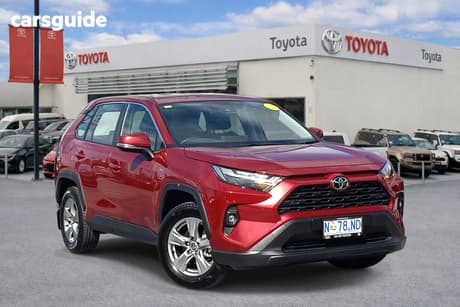 Red 2025 Toyota RAV4 Wagon Gx (Awd) Hybrid