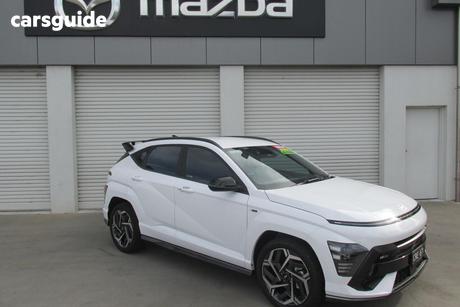 White 2023 Hyundai Kona Wagon N Line (Awd)