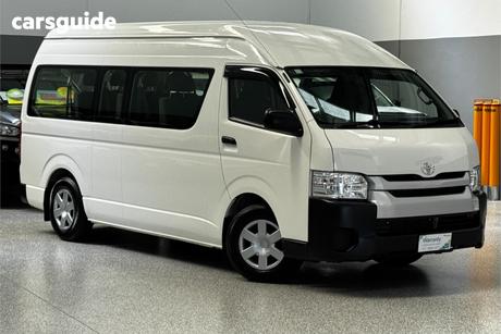 White 2015 Toyota HiAce Bus Commuter