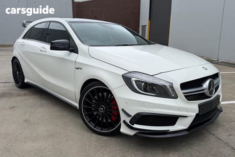White 2013 Mercedes-Benz A45 Hatchback Amg