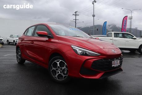 Red 2025 MG MG3 Hatchback Excite Hybrid+