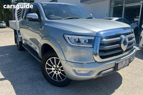 Silver 2023 GWM UTE Dual Cab Chassis Tray Cannon (4X4)