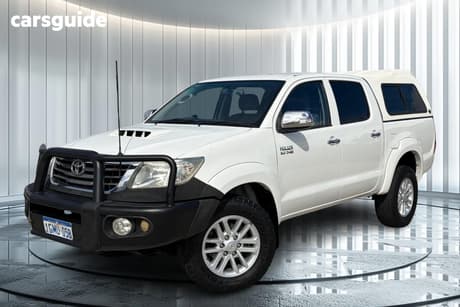 White 2012 Toyota Hilux Dual Cab Pick-up Sr5 (4X4)