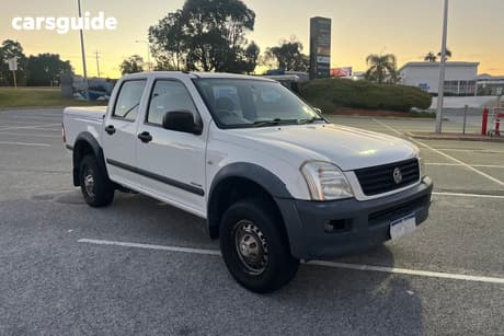 White 2005 Holden Rodeo Crew Cab Pickup Lx