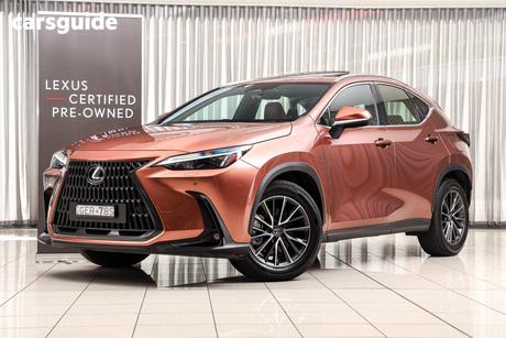 Orange 2024 Lexus NX350H Wagon Luxury Hybrid Awd