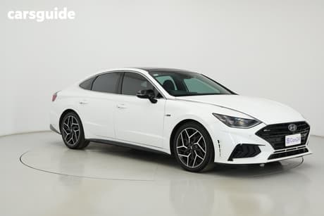 White 2021 Hyundai Sonata Sedan N Line