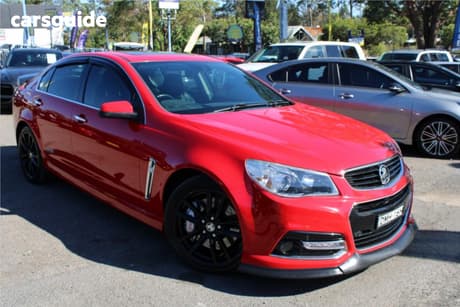 Red 2014 Holden Commodore Sedan Ss-V Redline
