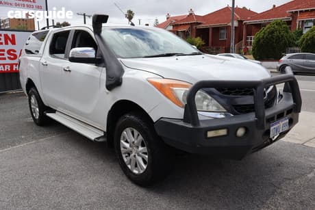 White 2012 Mazda BT-50 Dual Cab Utility Xtr (4X4)