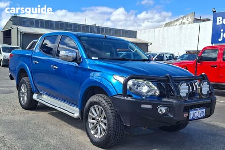 Blue 2018 Mitsubishi Triton Double Cab Pick Up Gls (4X4)
