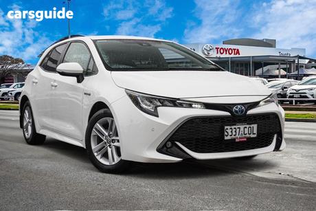 White 2021 Toyota Corolla Hatchback Sx Hybrid