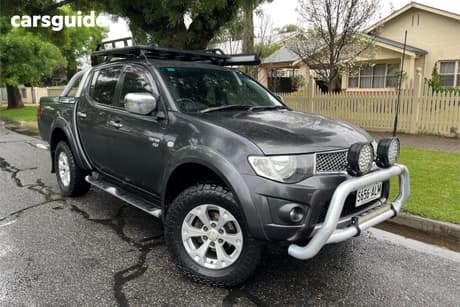 Grey 2011 Mitsubishi Triton Double Cab Utility Glx-R (4X4)