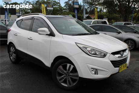 White 2014 Hyundai IX35 Wagon Highlander (Awd)