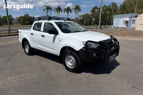 White 2023 Isuzu D-MAX Crew Cab Utility Sx (4X4)