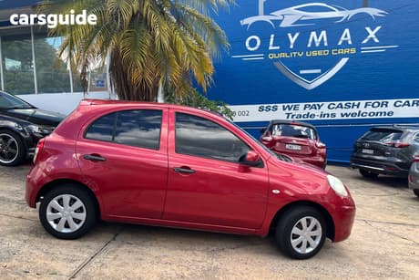 Burgundy 2014 Nissan Micra Hatchback St
