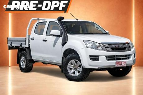 White 2016 Isuzu D-MAX Crew Cab Chassis Sx (4X4)