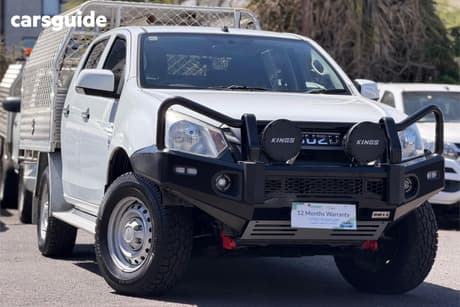 White 2018 Isuzu D-MAX Crew Cab Chassis Sx (4X4)