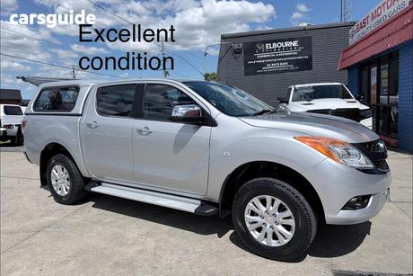 Silver 2013 Mazda BT-50 Dual Cab Utility Xtr (4X2)