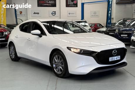 White 2021 Mazda 3 Hatchback G20 Pure