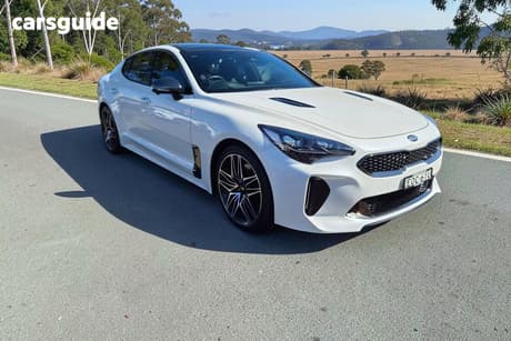 White 2021 Kia Stinger Sedan Gt (Black Leather)