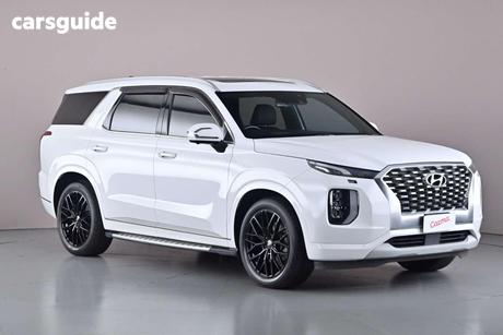 White 2021 Hyundai Palisade Wagon Highlander Black (7 Seat)