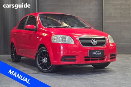 Red 2009 Holden Barina Sedan