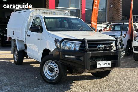White 2022 Toyota Hilux Cab Chassis Workmate (4X4)