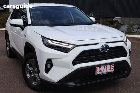 White 2023 Toyota RAV4 Wagon Gx (Awd) Hybrid
