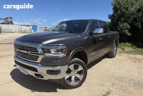 Grey 2022 RAM 1500 Crew Cab Utility Laramie Rambox (Hybrid)