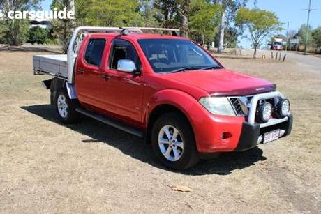 Red 2012 Nissan Navara Dual Cab Pick-up St-X (4X4)