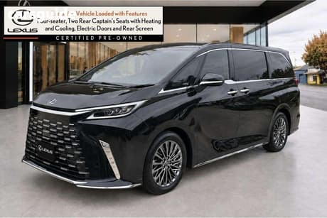 Black 2024 Lexus Lm500H Wagon Ultra Luxury Black Trim