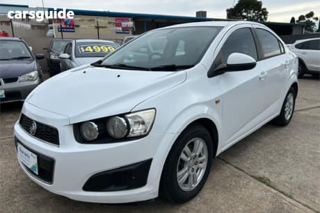 White 2012 Holden Barina Sedan
