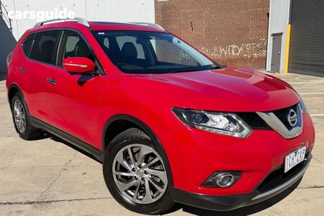 Red 2014 Nissan X-Trail Wagon Ti (4X4)