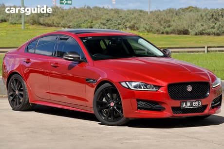 Red 2015 Jaguar XE Sedan 20T R-Sport