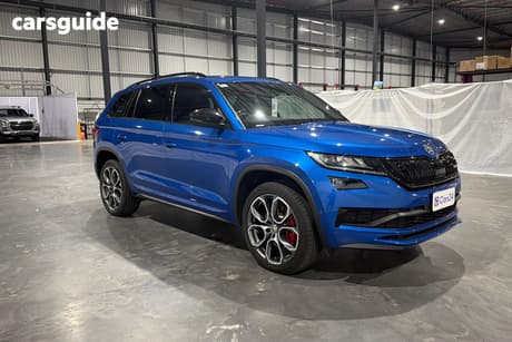 Blue 2020 Skoda Kodiaq Wagon 176 Tdi Rs (4X4)
