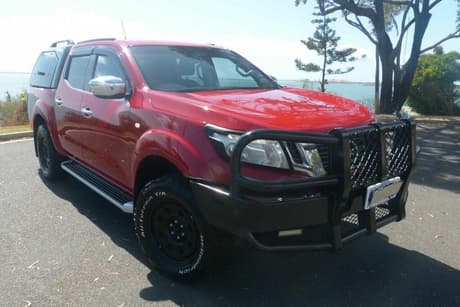 Red 2015 Nissan Navara Dual Cab Utility St (4X4)