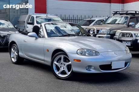 Silver 2002 Mazda MX-5 Convertible Titanium