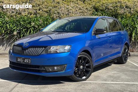 Blue 2016 Skoda Rapid Spaceback Wagon 92 Tsi Monte Carlo