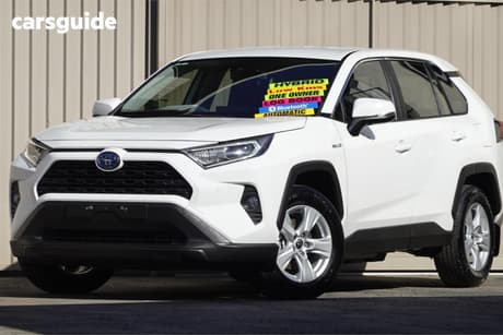 White 2019 Toyota RAV4 Wagon Gx 2Wd Hybrid (Nav)