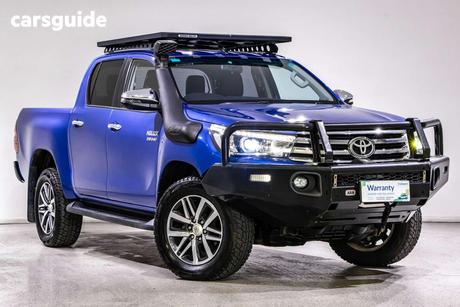 Blue 2018 Toyota Hilux Dual Cab Utility Sr5 (4X4)