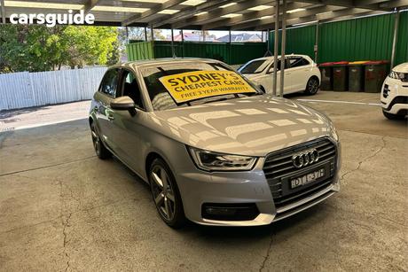 Silver 2017 Audi A1 Hatchback Sportback 1.4 Tfsi Sport