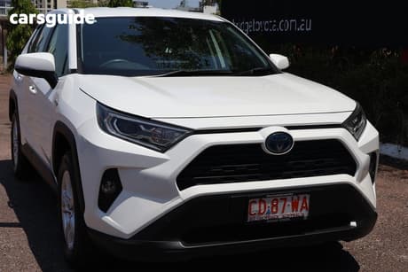 White 2019 Toyota RAV4 Wagon Gx 2Wd Hybrid