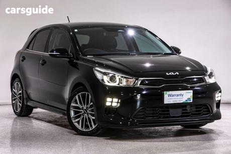 Black 2022 Kia RIO Hatchback Gt-Line